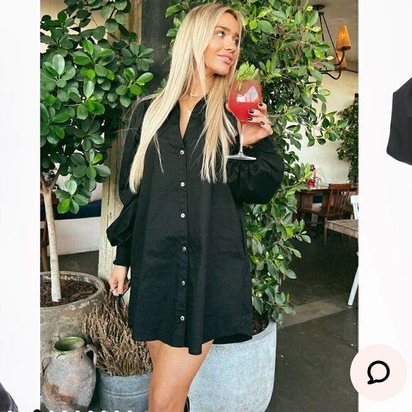 Show Me Your Mumu Allure Shirt Dress in Black size M - Picture 1 of 12